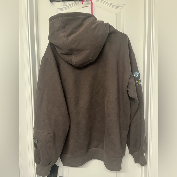 Smiley Utility Zip Oversized Hoodie size XL - Picture 3 of 6